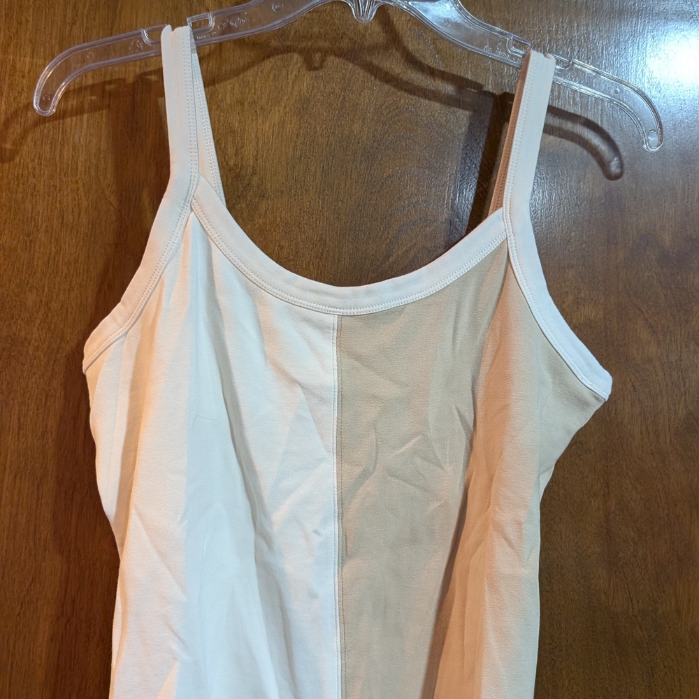 NWT Large Madewell Cream and Tan Tank Top
